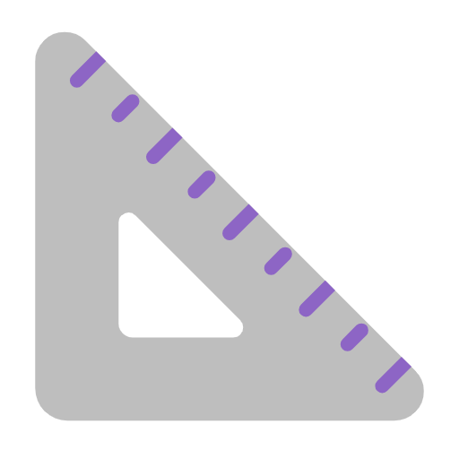Triangular Ruler on Microsoft Fluent