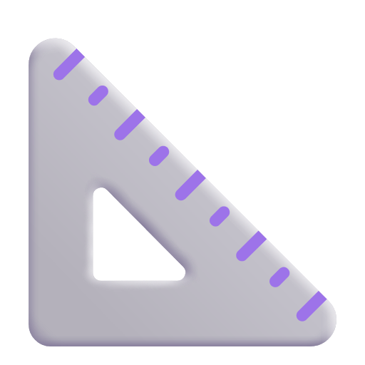 Triangular Ruler on Microsoft 3D