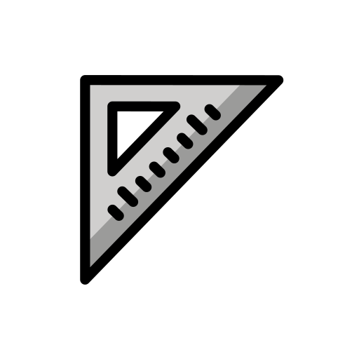 Triangular Ruler on OpenMoji