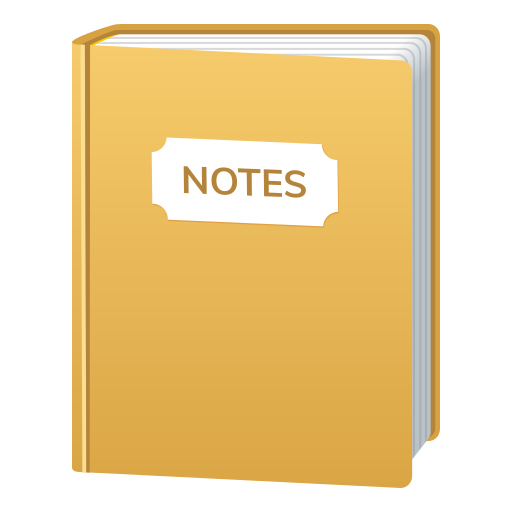 Notebook With Decorative Cover on JoyPixels