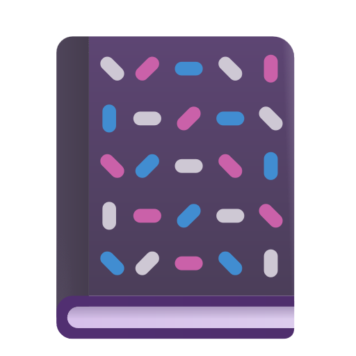 Notebook With Decorative Cover on Microsoft 3D