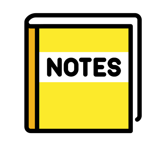 Notebook With Decorative Cover on OpenMoji
