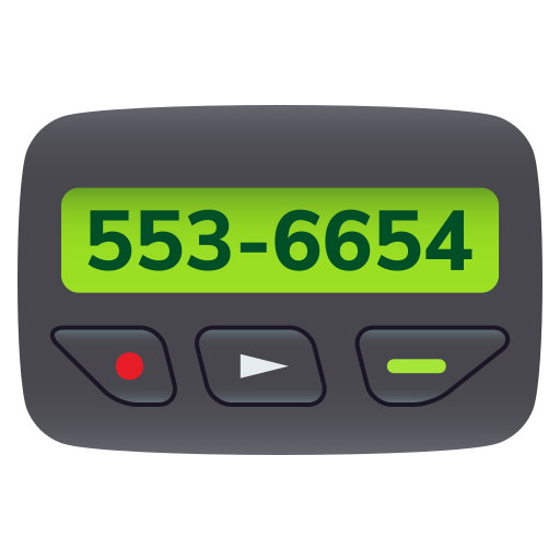 Pager on JoyPixels