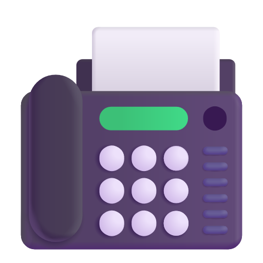 Fax Machine on Microsoft 3D