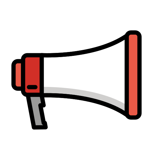 Cheering Megaphone on OpenMoji