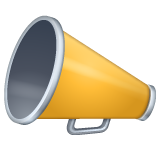 Cheering Megaphone on WhatsApp