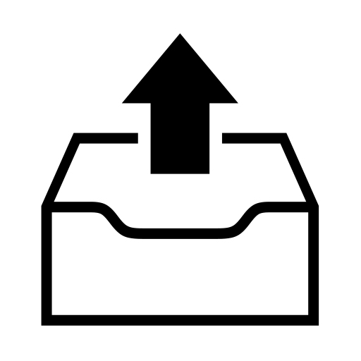 Outbox Tray on Noto Emoji
