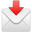 Envelope With Downwards Arrow Above on Samsung