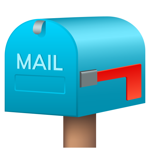 Closed Mailbox With Lowered Flag on JoyPixels