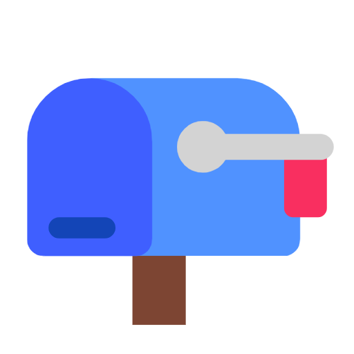 Closed Mailbox With Lowered Flag on Microsoft Fluent