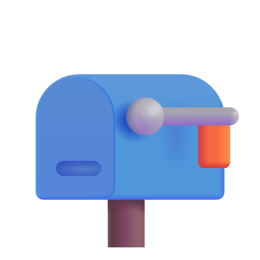 Closed Mailbox With Lowered Flag on Microsoft 3D