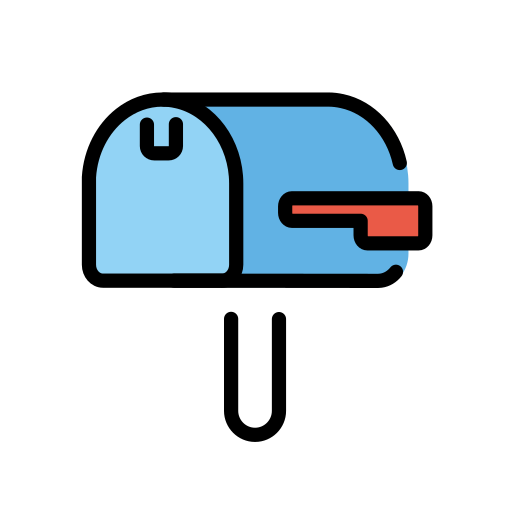 Closed Mailbox With Lowered Flag on OpenMoji