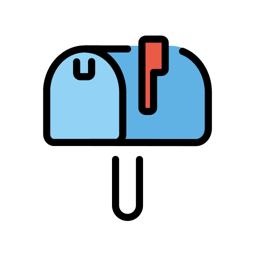 Closed Mailbox With Raised Flag on OpenMoji