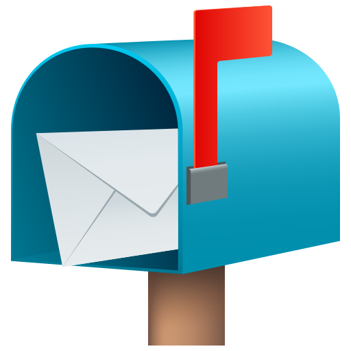Open Mailbox With Raised Flag on JoyPixels