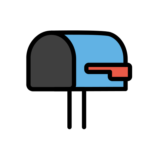 Open Mailbox With Lowered Flag on OpenMoji