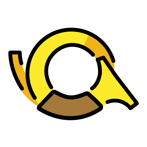 Postal Horn on OpenMoji