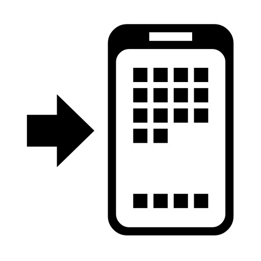 Mobile Phone With Rightwards Arrow At Left on Noto Emoji