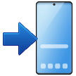Mobile Phone With Rightwards Arrow At Left on Samsung