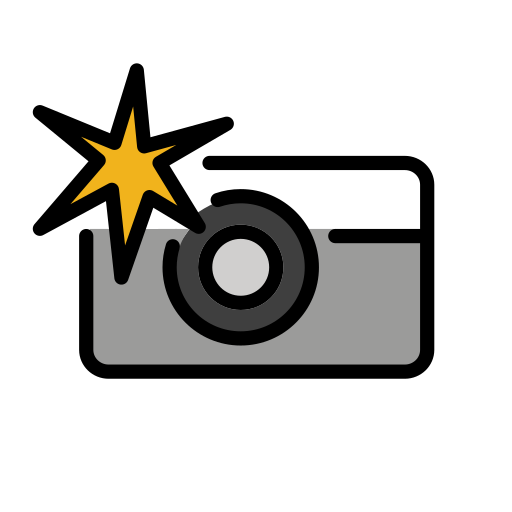 Camera With Flash on OpenMoji