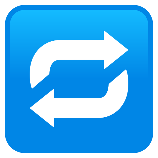 Clockwise Rightwards And Leftwards Open Circle Arrows on JoyPixels