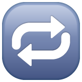 Clockwise Rightwards And Leftwards Open Circle Arrows on WhatsApp