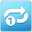 Clockwise Rightwards And Leftwards Open Circle Arrows With Circled One Overlay on Samsung