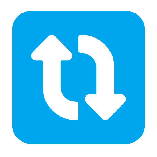 Clockwise Downwards And Upwards Open Circle Arrows on Microsoft Fluent