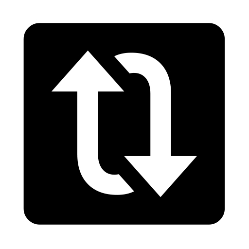 Clockwise Downwards And Upwards Open Circle Arrows on Noto Emoji