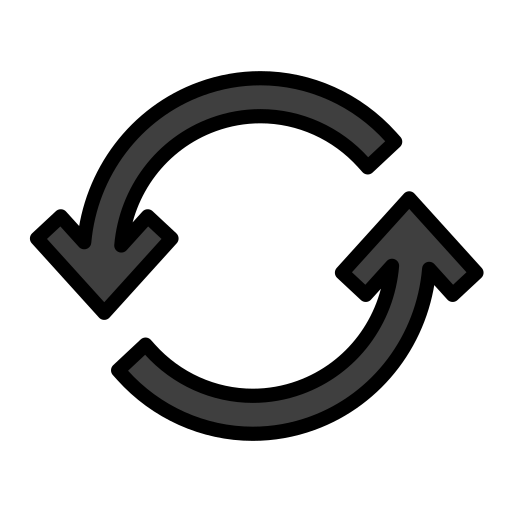 Anticlockwise Downwards And Upwards Open Circle Arrows on OpenMoji