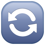 Anticlockwise Downwards And Upwards Open Circle Arrows on WhatsApp