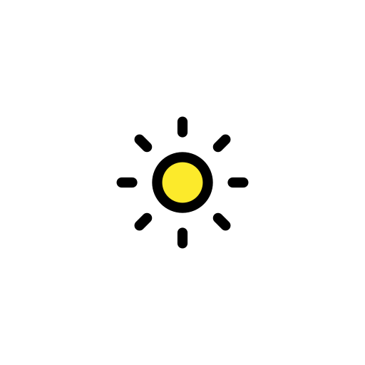 Low Brightness Symbol on OpenMoji