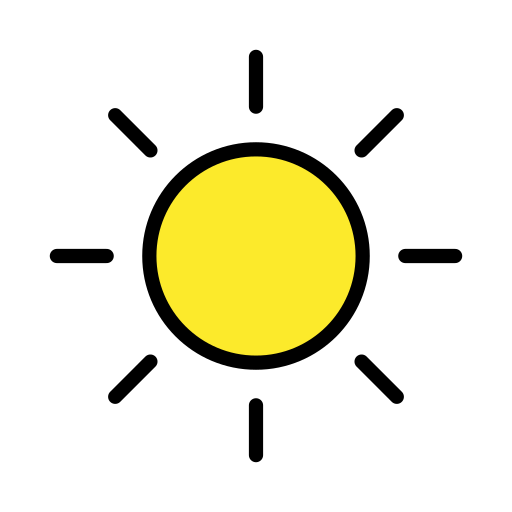 High Brightness Symbol on OpenMoji