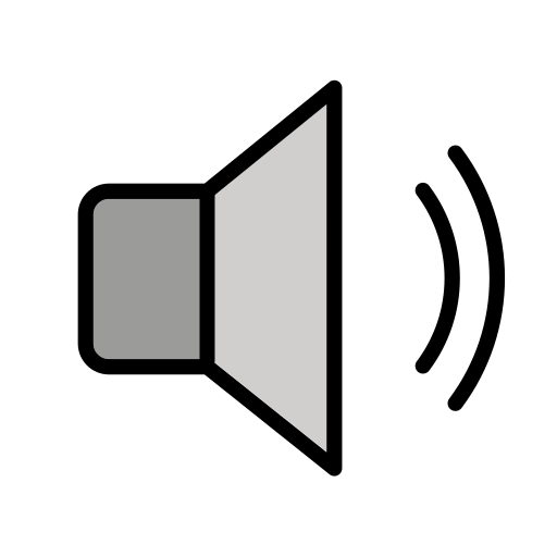 Speaker With One Sound Wave on OpenMoji