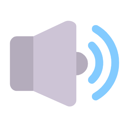 Speaker With Three Sound Waves on Microsoft Fluent