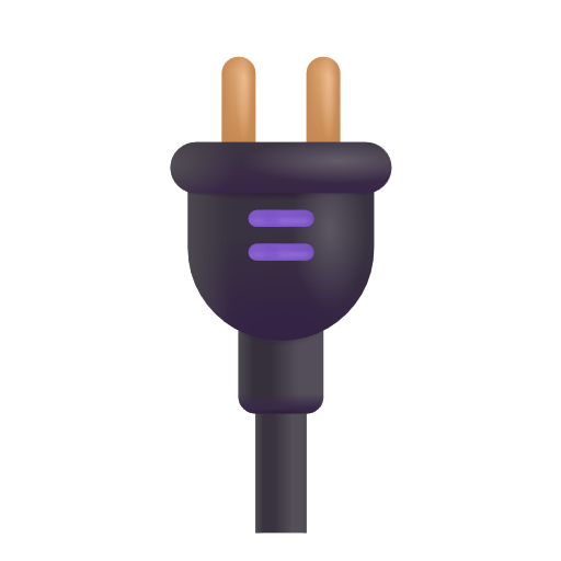 Electric Plug on Microsoft 3D