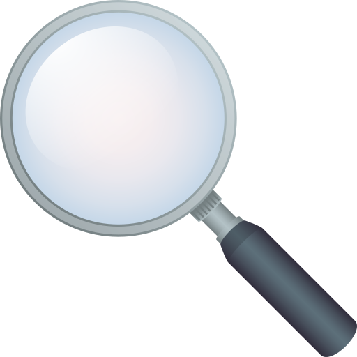 Left-pointing Magnifying Glass on JoyPixels