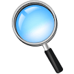 Left-pointing Magnifying Glass on Samsung
