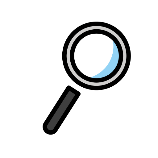 Right-pointing Magnifying Glass on OpenMoji