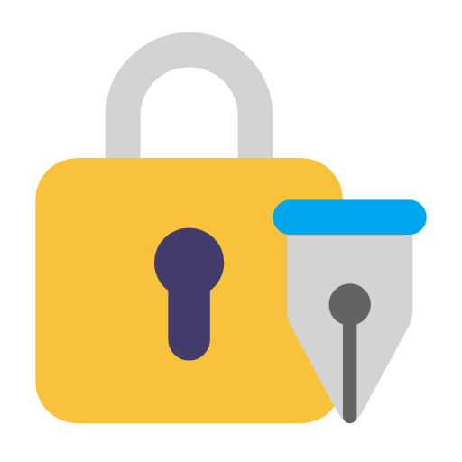 Lock With Ink Pen on Microsoft Fluent