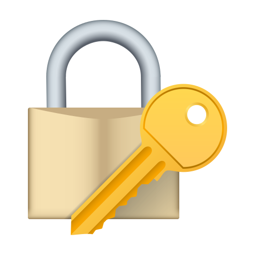 Closed Lock With Key on JoyPixels