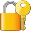 Closed Lock With Key on Samsung