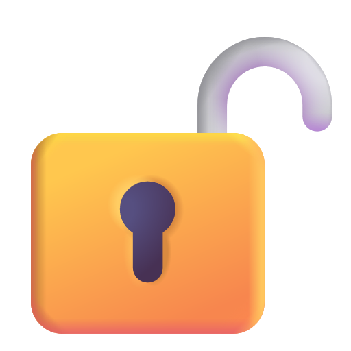 Open Lock on Microsoft 3D