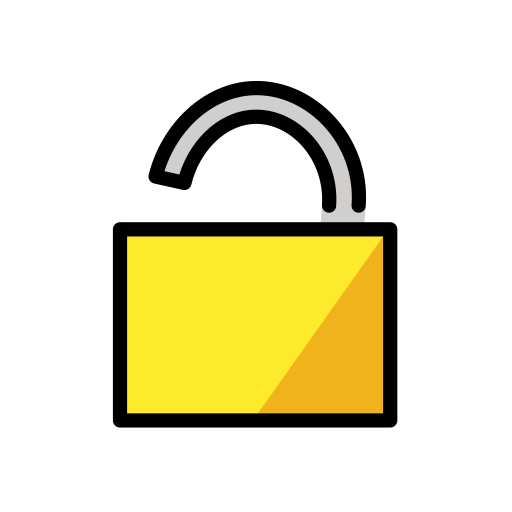 Open Lock on OpenMoji