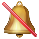 Bell With Cancellation Stroke on WhatsApp