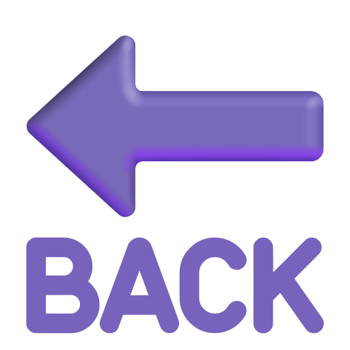 Back With Leftwards Arrow Above on Microsoft 3D