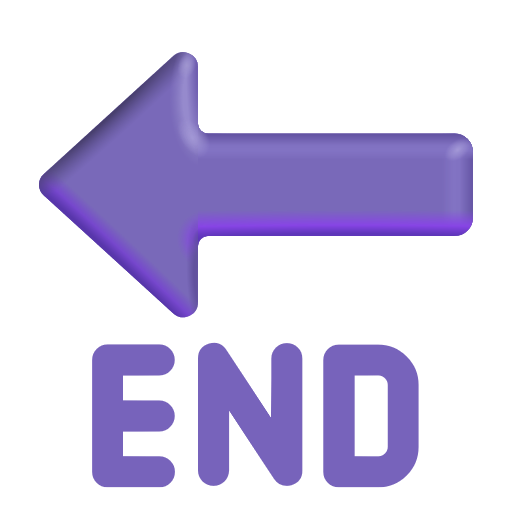 End With Leftwards Arrow Above on Microsoft 3D