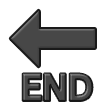 End With Leftwards Arrow Above on Samsung