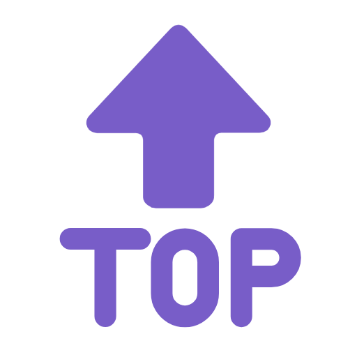 Top With Upwards Arrow Above on Microsoft Fluent