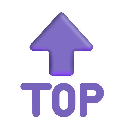 Top With Upwards Arrow Above on Microsoft 3D