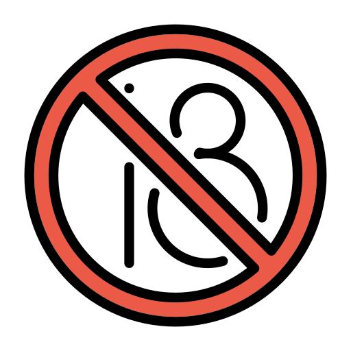 No One Under Eighteen Symbol on OpenMoji